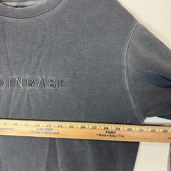Coinbase Independent Trading Company Sweatshirt Men's Small Gray Fleece Lined - Picture 9 of 11